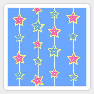 Christmas stars pattern Sticker